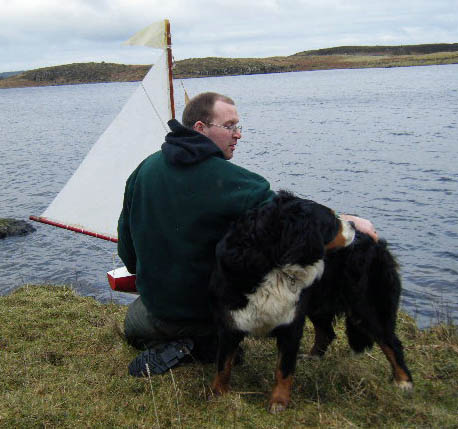 Johnny Mitchell receives some help from Skippy. Photo: Robin Chapple